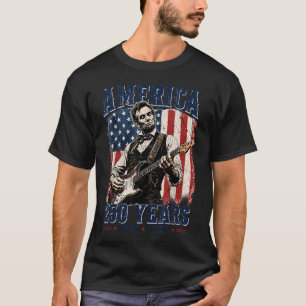 Camiseta Vintage Abraham Lincoln Abe Lincoln Tocando