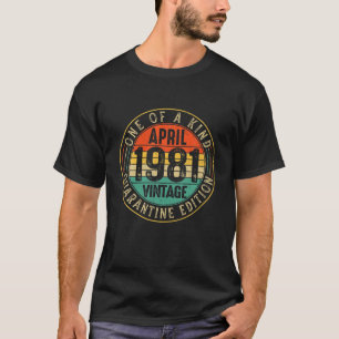 Camiseta Vintage Abril 1981 Magnífica Edición Cuarentena 40