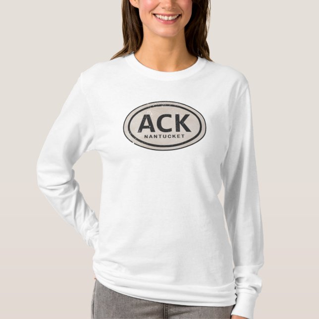 Camiseta Vintage ACK Nantucket MAMÁES Beach Tag Shirt (Anverso)