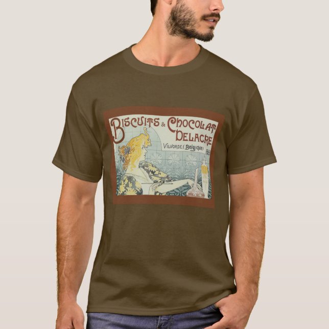 Camiseta Vintage Ad Biscuits Chocolate Delacre (Anverso)