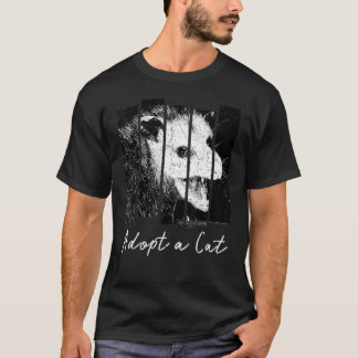 Camiseta Vintage Adopta Un Gato Opossum