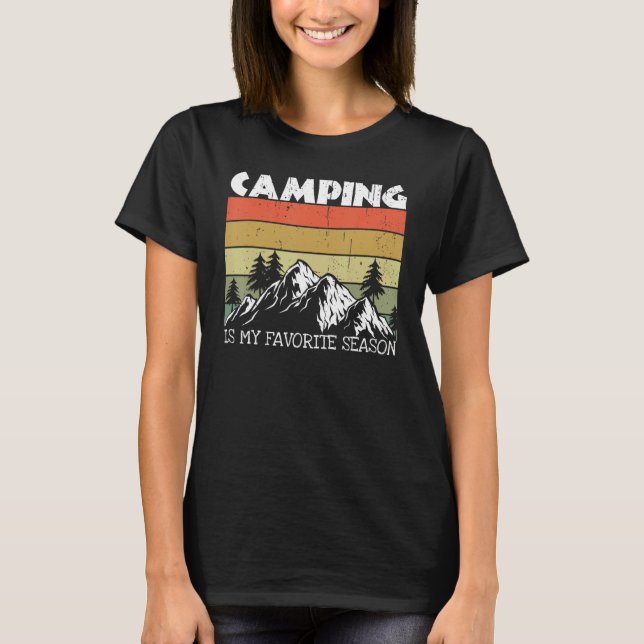 Camiseta Vintage Adventure Vacation Hiking Camp Camper Camp (Anverso)