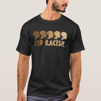 Camiseta Vintage Africano Afro Fin al Racismo Mes de la His