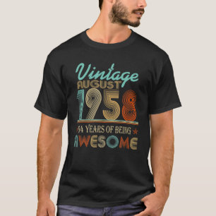 Camiseta Vintage Agosto 1958 64º Cumpleaños 64 Años De Pris