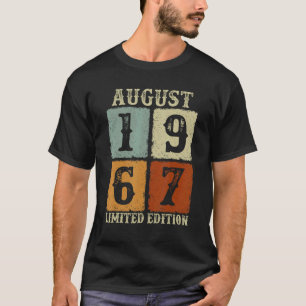 Camiseta Vintage agosto 1967 55º cumpleaños 55 años