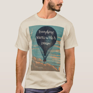 Camiseta Vintage Air Balloon Dreaming Dream Cita