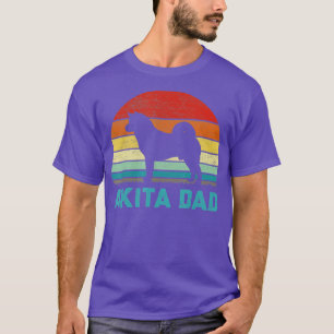 Camiseta Vintage Akita Dad - Perro amante