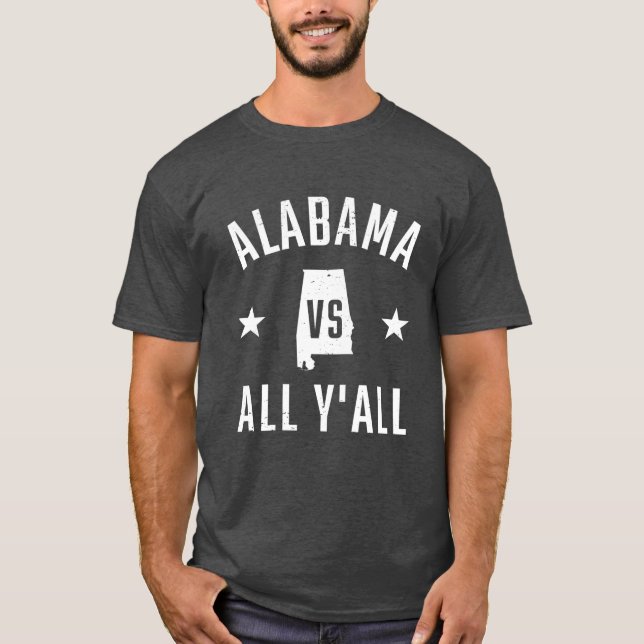 Camiseta Vintage Alabama Vs All (Anverso)