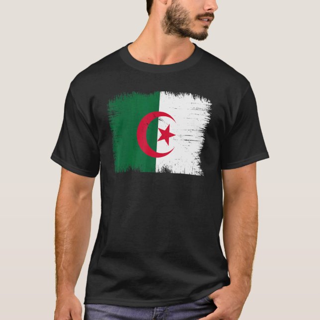 Camiseta Vintage Algeria Flag Algerian Independence Day (Anverso)