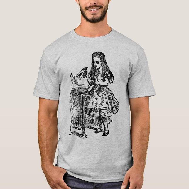 Camiseta Vintage Alice Drink Me (Anverso)