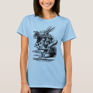 Camiseta Vintage Alice en Wonderland Conejo Blanco como her
