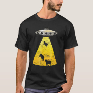 Camiseta Vintage Alien Ovni Vaca Abducción Roswell Retro Am