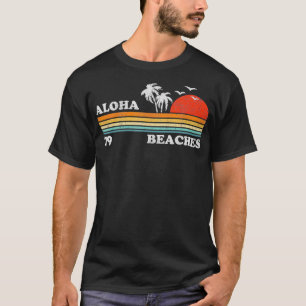 Camiseta Vintage Aloha Beach Hawaii Beach Retro Sunset 70