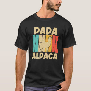 Camiseta Vintage Alpaca Design For Dad Grandpa Men Llama An