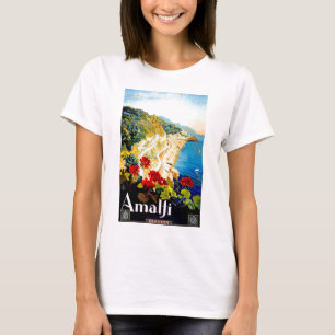 Camiseta Vintage Amalfi Italia Europa Viajes