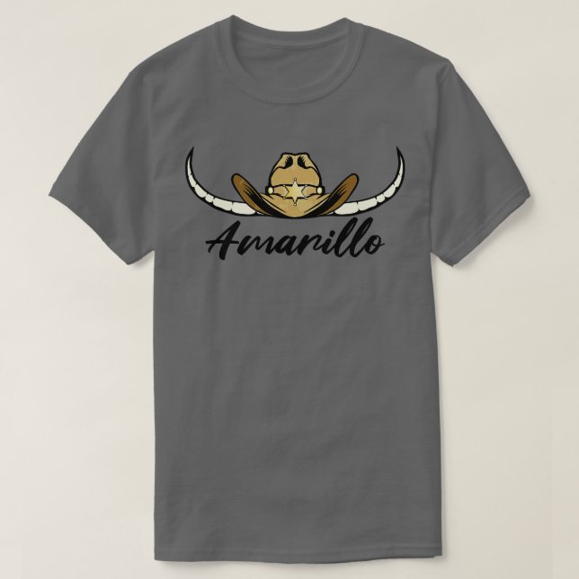 Camiseta Vintage Amarillo Texas TX Emblem (Diseño del anverso)