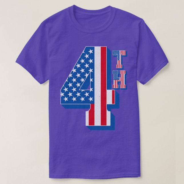 Camiseta Vintage American Flag 4Textos (Diseño del anverso)