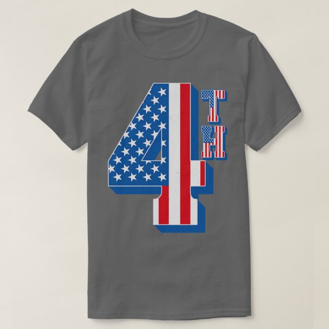 Camiseta Vintage American Flag 4Textos (Diseño del anverso)