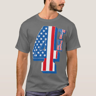 Camiseta Vintage American Flag 4Textos