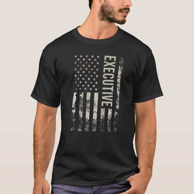 Camiseta Vintage American Flag Executive Premium (Anverso)