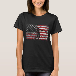 Camiseta Vintage American Flag Golf Guay Golf 4 De Julio De