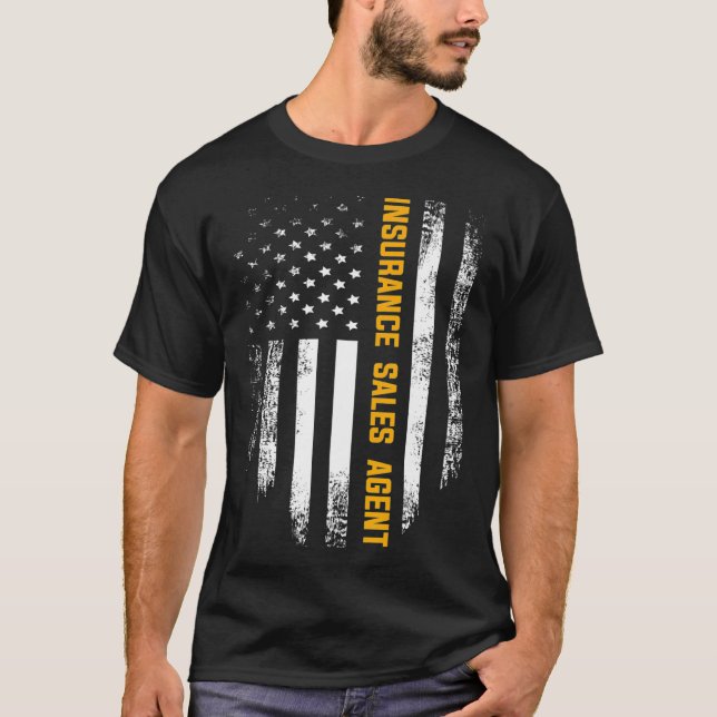 Camiseta Vintage American Flag Insurance Agent G (Anverso)
