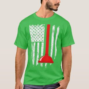 Camiseta Vintage American Flag Plumber 4 de Julio Patrioti