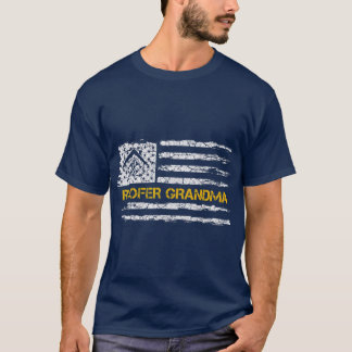 Camiseta Vintage American Flag Roofer Grandma Roofer