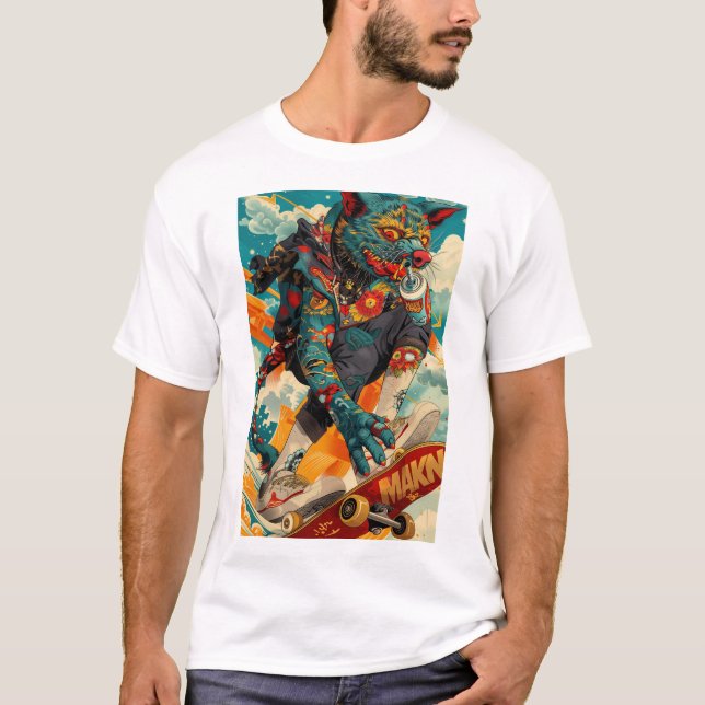 Camiseta Vintage American Tattoo Design T-Shirt (Anverso)