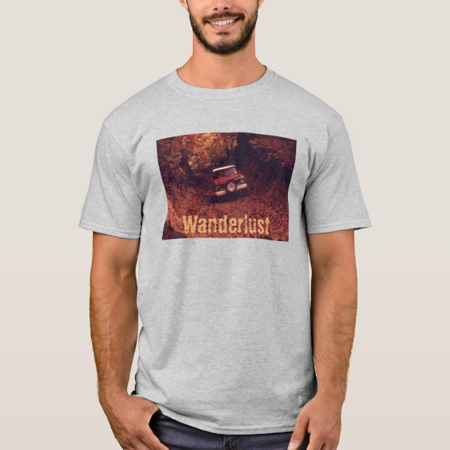 Camiseta Vintage Americana Wanderlust (Anverso)