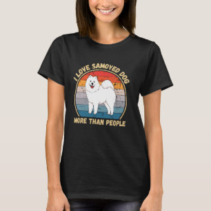 Camiseta Vintage, amo a Samoyed más que a la gente que Samo