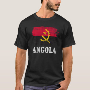 Camiseta Vintage Angola Flag For Angolan