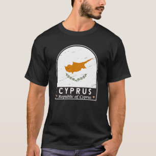 Camiseta Vintage angustiado por emblema de la bandera de Ch