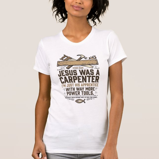 Camiseta Vintage Aprendiz Carpintero Jesus (Anverso)