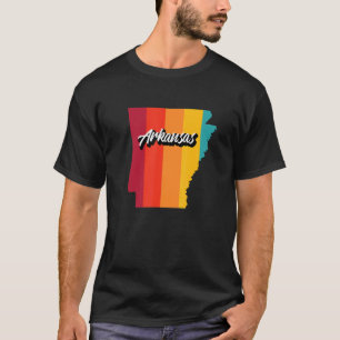 Camiseta Vintage Arkansas Retro 70 Stripes Arkansas Us Sta