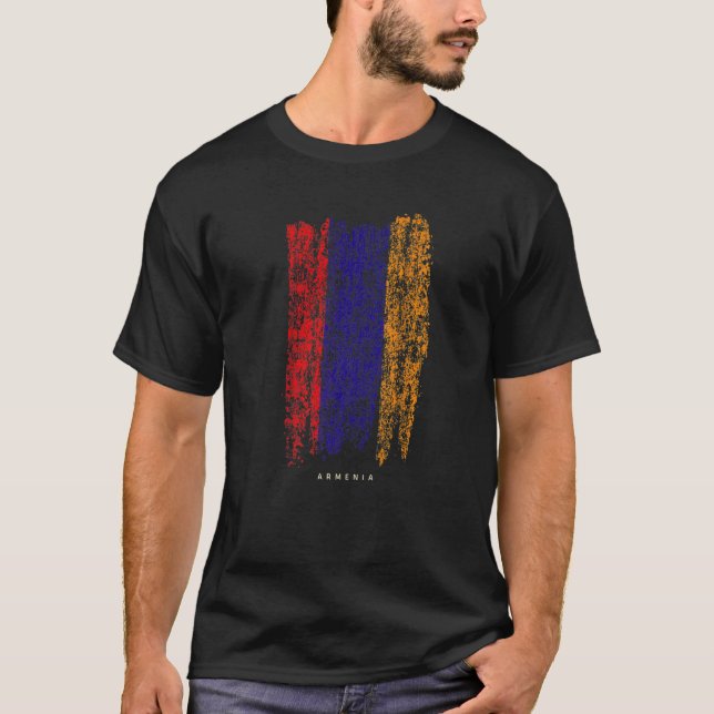 Camiseta Vintage Armenia  Retro Armenian Flag (Anverso)
