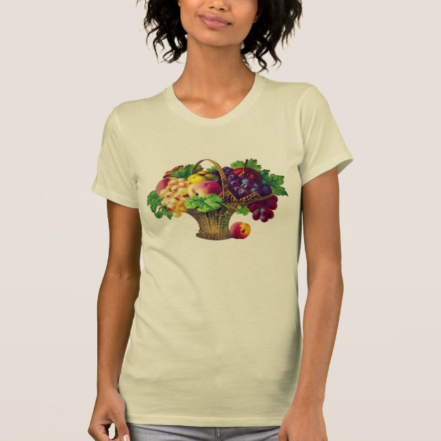 Camiseta Vintage Art Fruit Basket (Anverso)
