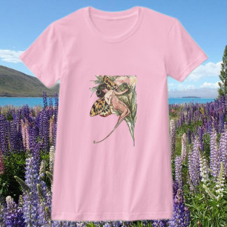 Camiseta Vintage Art Nouveau Butterfly
