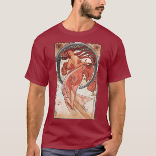 Camiseta Vintage Art Nouveau de Alphonse Mucha Dance 1898