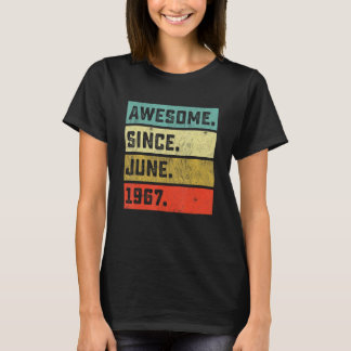Camiseta Vintage asombroso desde junio de 1967 55º cumpleañ