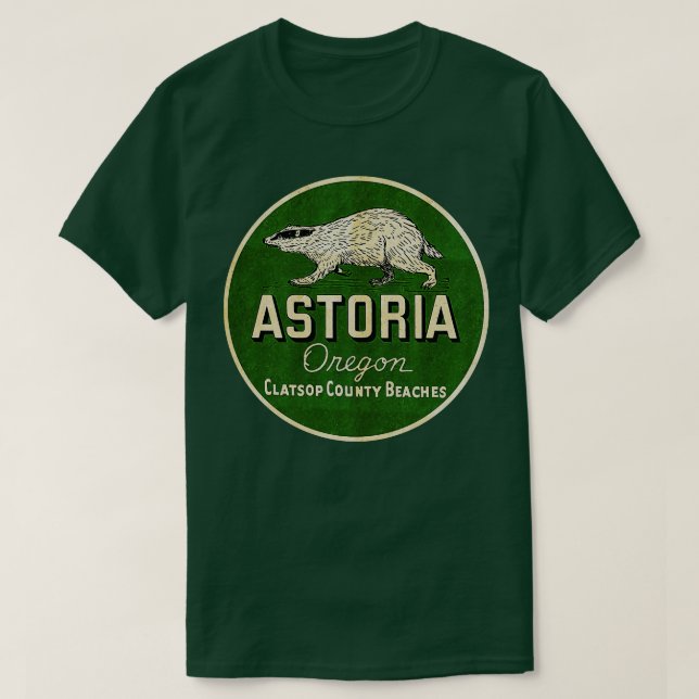 Camiseta Vintage Astoria Oregon (Diseño del anverso)