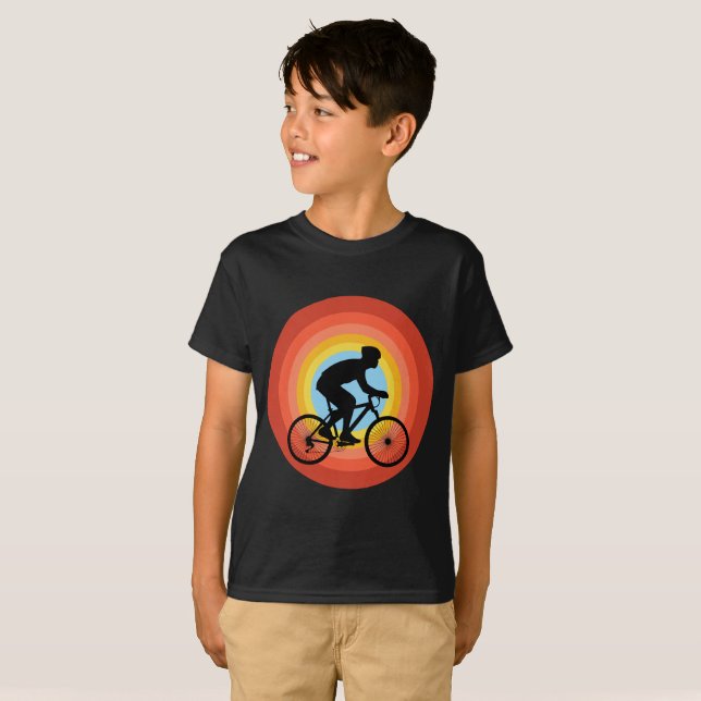 Camiseta Vintage Atardecer Ciclismo (Anverso completo)