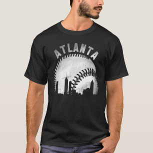 Camiseta Vintage Atlanta Skyline City Baseball