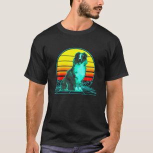 Camiseta Vintage Australian Shepherd Vaporwave
