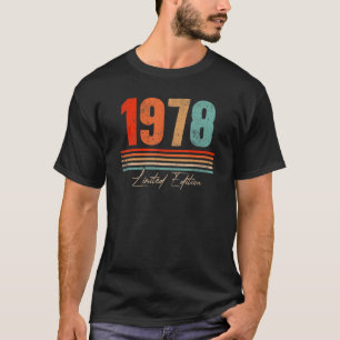 Camiseta Vintage Awesome Legend 1978 44th Birthday