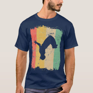 Camiseta Vintage Backflip Parkour Freerunner Urban Retro