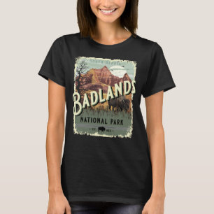 Camiseta Vintage Badlands Parque nacional Dakota del Sur