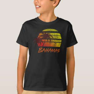 Camiseta Vintage Bahamas Beach Sunset , Retro Surf Tee Tank