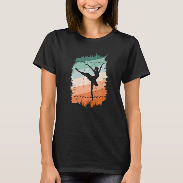 Camiseta Vintage Ballerina Retro Ballet Dancer Cla (Anverso)