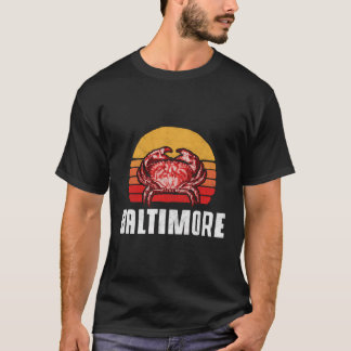 Camiseta Vintage Baltimore Maryland Crab Sun perturbado